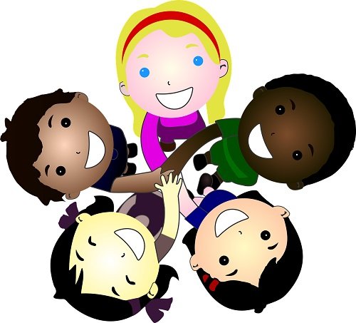 having fun with friends clipart latino