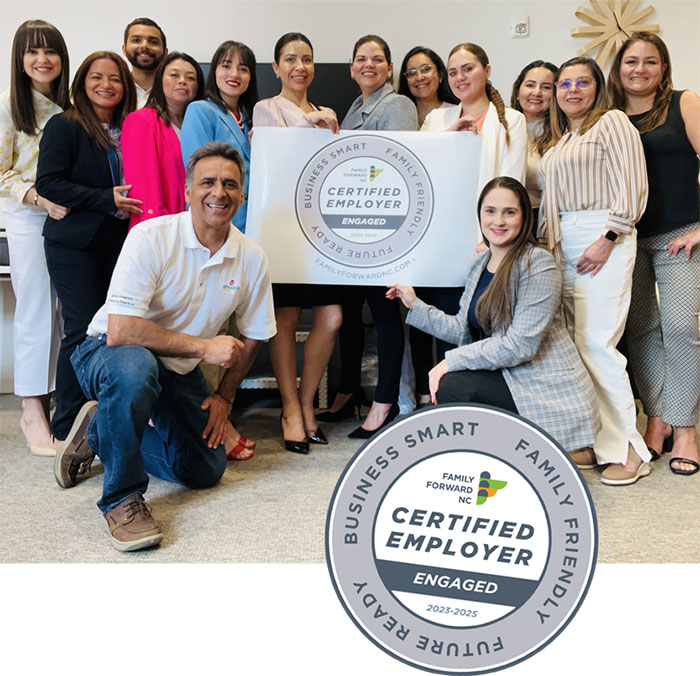 Family Forward NC Certified Employer!